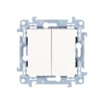 Simon 10 WC-W5xxxxx-01-11xx Łącznik świecznikowy (moduł) 10AX, 250V~, zaciski śrubowe; biały. Koniec produkcji, zamiennik: CW5C.01/11 *Dostępny do wyczerpania stanów magazynowych