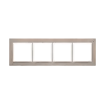 Simon 54 Nature WMDZ-0140xS-091 Ramka 4-krotna Nature-Beton, AL BETONE, IP20/IP44 (IP44-należy zastosować zestaw uszczelek DUN4)