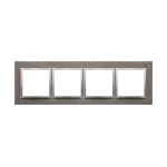 Simon 54 Nature WMDZ-0140xS-096 Ramka 4-krotna Nature-Beton, MOKRA ROBOTA, IP20/IP44 (IP44-należy zastosować zestaw uszczelek DUN4)