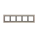 Simon 54 Nature WMDZ-0150xS-093 Ramka 5-krotna Nature-Beton, FUNDA MENTE, IP20/IP44 (IP44-należy zastosować zestaw uszczelek DUN5)