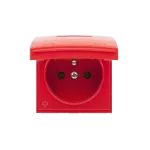 Simon 54 WMDW-P0121x-022AB Pokrywa gniazda do wersji IP44 z przesłonami; antybakteryjny czerwony Wymagana uszczelka IP44 do ramki