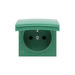 Simon 54 WMDW-P0121x-033AB Pokrywa gniazda do wersji IP44 z przesłonami; antybakteryjny zielony Wymagana uszczelka IP44 do ramki