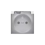 Simon 82 W8-2068KD-93x-xxxx Pokrywa gniazda pojedynczego - klapka transparentna IP44; aluminium