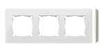 Simon 82 Detail W8-200630-029-xxxx Ramka 3-krotna, Detail ORIGINAL-mono, BIAŁA / podstawa Szary ciepły