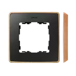 Simon 82 Detail W8-201610-271-xxxx Ramka 1-krotna, Detail SELECT-drewno, GRAFIT / podstawa Drewno