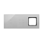 Simon 54 Touch WMDZ-01131S-071 Panel dotykowy S54 Touch, 3 moduły, 2 pola dotykowe pionowe + 4 pola dotykowe + 1 otwór na osprzęt S54, srebrna mgła