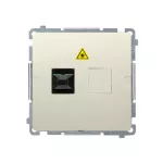 Simon Basic WMUK-051012-9011 Gniazdo światłowodowe / optyczne pojedyncze SC/APC (moduł); beż