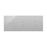 Simon 54 Touch WMDZ-01158S-071 Panel dotykowy S54 Touch, 3 moduły, 2 pola dotykowe poziome + 2 pola dotykowe pionowe + 2 pola dotykowe pionowe, srebrna mgła