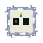 Simon 10 WC-GEK1xxx-01-41xx Gniazdo ekwipotencjalne pojedyncze (moduł); kremowy