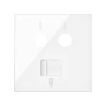 Simon 100 W100-10000072x-130 Pokrywa gniazda antenowego R/TV-SAT + komputerowe RJ45 kat.6; biały
