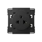 Simon 100 W100-10000439x-138 Gniazdo standard europejsko-amerykański (mechanizm, bez ramki montażowej) 15/16 A 127/250~, zaciski śrubowe; czarny