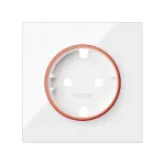 Simon 100 W100-10000037x-130 Pokrywa do gniazda schuko z czerwonym pierścieniem; biały