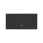 Simon 100 W100-10000017x-238 Klawisz do łączników / przycisków mechanicznych z piktogramem "dzwonek"; czarny mat