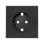 Simon 100 W100-10000041x-238 Pokrywa do gniazda schuko; czarny mat