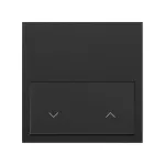 Simon 100 W100-10020115x-238 Panel 1-krotny: 1 klawisz roletowy; czarny mat *Do wyczerpania stanów magazynowych