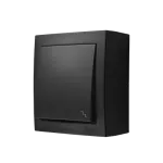 Simon Aquaclick WA-CW6Axxx-xx-49xx Łącznik schodowy natynkowy, IP44, 16A, 250V~, zaciski śrubowe; czarny