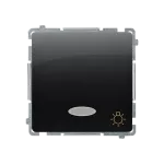 Simon Basic WMUL-081x3x-Y011 Przycisk światło z podświetleniem LED na 24V (moduł) 10AX, 24V~, szybkozłącza; czarny