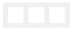 Simon 55 WMDZ-01103x-0111 Ramka 3-krotna LINE; Biały mat