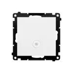 Simon 55 WMDL-0104Lx-111 Łącznik krzyżowy z podświetleniem LED – piktogram schody (moduł) 10 AX, 250 V~, szybkozłącza; Biały mat
