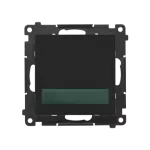 Simon 55 WMDS-040xxx-149 Sygnalizator świetlny LED – światło zielone (moduł) 230 V~; Czarny mat