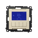 Simon 55 WMDR-18XXX1-144 Termostat programowalny z wyświetlaczem z wew/zewn czujnikiem temperatury, bez sondy (moduł) 16(2) A, 230V~; Szampański mat