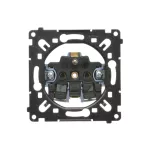 Simon 55 WMDW-00111R-1xx Gniazdo wtyczkowe z uziemieniem (mechanizm) 16 A, 250 V~, szybkozłącza, czarna rama montażowa