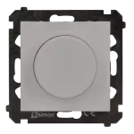 Simon 55 WMDS-005XS9L-114 Ściemniacz obrotowy do LED ściemnialnych 230 V (moduł) 2–200 W; Jasnoszary mat