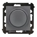 Simon 55 WMDS-005XS9L-116 Ściemniacz obrotowy do LED ściemnialnych 230 V (moduł) 2–200 W; Grafitowy mat