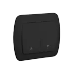 Simon Akord WMAL-440XXX-Y012 Przycisk roletowy 10AX, 250V~, zaciski śrubowe; czarny mat