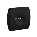 Simon Akord WMAW-40100X-Y012 Gniazdo wtyczkowe bez uziemienia, 16A, 250V~, zaciski śrubowe; czarny mat