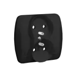 Simon Akord WMAW-40211X-Y012 Gniazdo wtyczkowe z uziemieniem podwójne, z przesłonami torów prądowych, Σ16A, 250V~, zaciski śrubowe; czarny mat