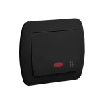 Simon Akord WMAL-471XXX-Y012 Łącznik krzyżowy z podświetleniem 10AX, 250V~, zaciski śrubowe; czarny mat