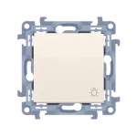 Simon 10 WC-S1XXXXC-01-41XX Przycisk "światło" (moduł) 10AX, 250V~, szybkozłącza; kremowy
