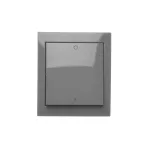 Simon Aquaclick WA-CW2XXXX-XX-18XX Łącznik dwubiegunowy natynkowy, IP44, 10AX, 250V~, zaciski śrubowe; ciemnoszary