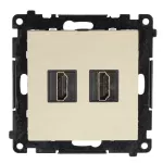 Simon 55 WMDA-P95XX9-144 Gniazdo HDMI 2.1 podwójne (moduł); Szampański mat