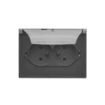 Simon Aquaclick WA-CGZ21CZS-XX-18A Gniazdo wtyczkowe natynkowe, 2x 1-krotne z uziemieniem, klapka transparentna z przesłonami torów prądowych, IP44, Σ16A, 250V~, szybkozłącza; ciemnoszary