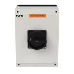 P3-80/I5-SI-SW Rozłącznik ZAŁ-WYŁ, 3 bieg., 80A, w obudowie IP65, pokrętło czarne z blokadą na kłódkę, tabliczka "Safety Switch"