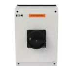 P3-80/I5-SI-SW Rozłącznik ZAŁ-WYŁ, 3 bieg., 80A, w obudowie IP65, pokrętło czarne z blokadą na kłódkę, tabliczka "Safety Switch"