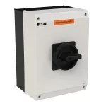 P3-80/I5-SI-SW Rozłącznik ZAŁ-WYŁ, 3 bieg., 80A, w obudowie IP65, pokrętło czarne z blokadą na kłódkę, tabliczka "Safety Switch"