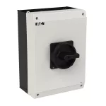 P3-80/I5/SVB-SW Rozłącznik ZAŁ-WYŁ, 3 bieg., 80A, w obudowie IP65, pokrętło czarne z blokadą na kłódkę