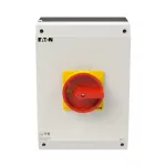 P3-80/I5/SVB/2HI11 Rozłącznik ZAŁ-WYŁ, 3 bieg.+2NO+2NC, 80A, w obudowie IP65, pokrętło czerwono-żółte z blokadą na kłódkę