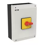 P3-80/I5-RT/N Rozłącznik ZAŁ-WYŁ, 3 bieg.+N, 80A, w obudowie IP65, pokrętło czerwono-żółte bez możliwości blokady