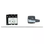 P3-80/M4/K2-PG/N Rozłącznik główny, 3 bieg.+N, blok. na kłódkę w pozycji Wył. i Zał., z 400 mm metalową osią, montaż rozłączny, pokrętło szare z blokadą na kłódkę