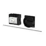 P3-80/M4/SVB-SW/N Rozłącznik główny, 3 bieg.+N, 80A, funkcja awaryjnego zatrzymania, blok. na kłódkę w pozycji Wył., z 400 mm metalową osią, montaż rozłączny, pokrętło czarne z blokadą na kłódkę