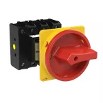 P3-80/V/SVB/N Rozłącznik główny, 3 bieg.+N, 80A, montaż rozłączny, pokrętło czerwono-żółte z blokadą na kłódkę