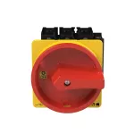 P3-80/V/SVB/HI11 Rozłącznik główny, 3 bieg.+1NO+1NC, 80A, montaż rozłączny, pokrętło czerwono-żółte z blokadą na kłódkę