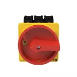 P3-80/V/SVB Rozłącznik główny, 3 bieg., 80A, montaż rozłączny, pokrętło czerwono-żółte z blokadą na kłódkę