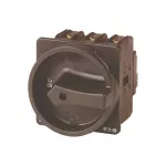 P3-80/EA/SVB-SW/2HI11 Rozłącznik główny, 3 bieg.+2NO+2NC, 80 A, montaż natablicowy, pokrętło czarne z blokadą na kłódkę