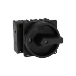 P3-80/EA/SVB-SW/N/HI11 Rozłącznik główny, 3 bieg.+N+1NO+1NC, 80 A, montaż natablicowy, pokrętło czarne z blokadą na kłódkę