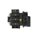 P3-80/EA/SVB-SW/N/HI11 Rozłącznik główny, 3 bieg.+N+1NO+1NC, 80 A, montaż natablicowy, pokrętło czarne z blokadą na kłódkę